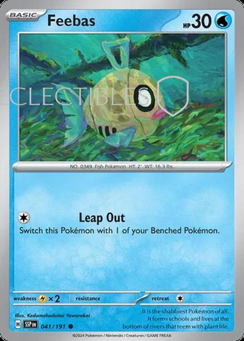 Pokemon Surging Sparks 041/191 Feebas  Reverse Holo