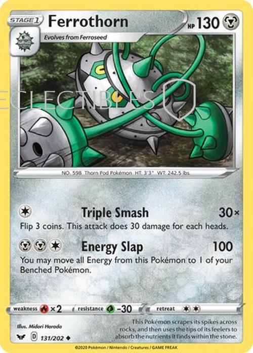 Pokemon Sword & Shield 131/202 Ferrothorn  Reverse Holo