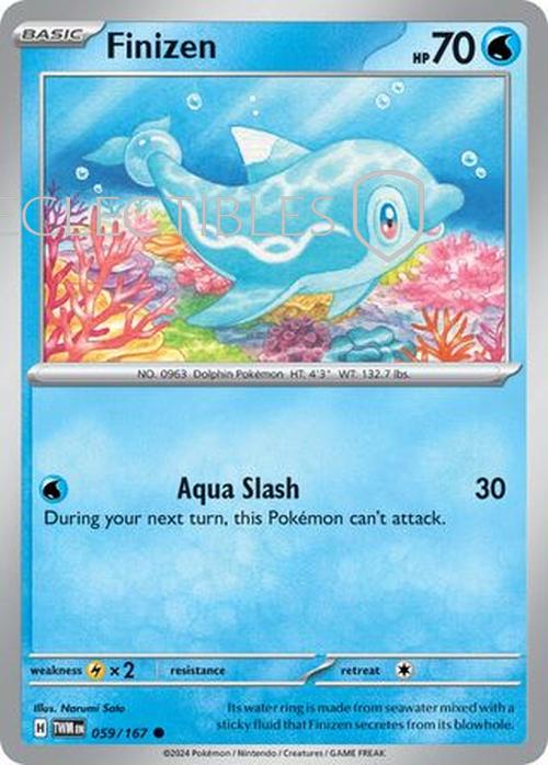 Pokemon Twilight Masquerade 059/167 Finizen  Reverse Holo