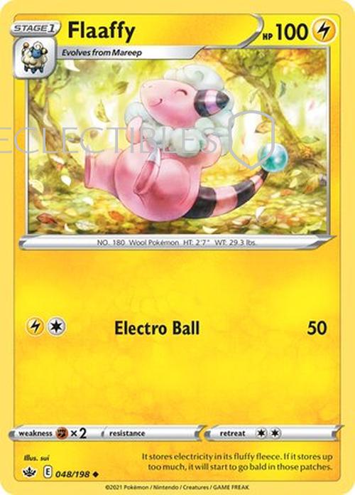 Pokemon Chilling reign 048/198 Flaaffy  Reverse Holo