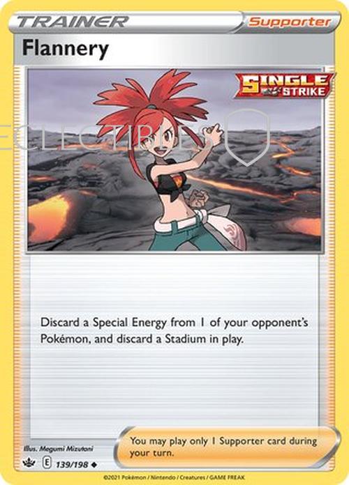 Pokemon Chilling reign 139/198 Flannery  Reverse Holo