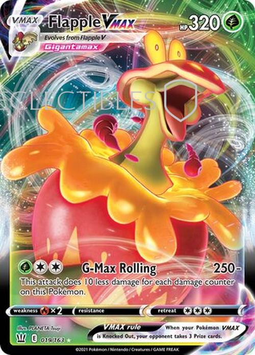 Pokemon Battle Styles 019/163 Flapple VMAX