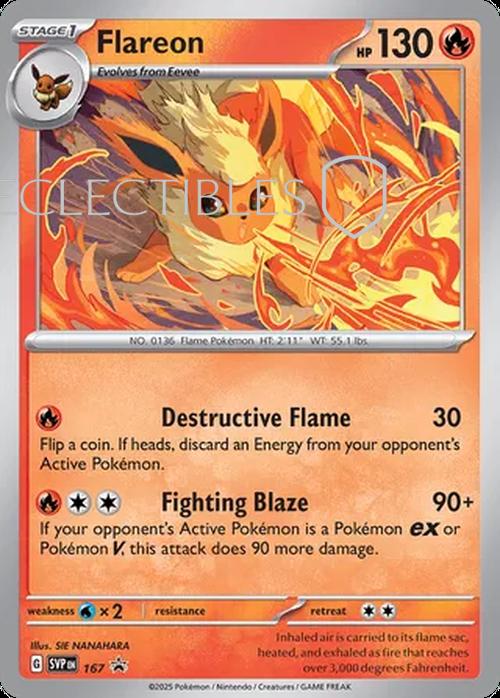 Pokemon SV Black Star Promos SV 167 Flareon