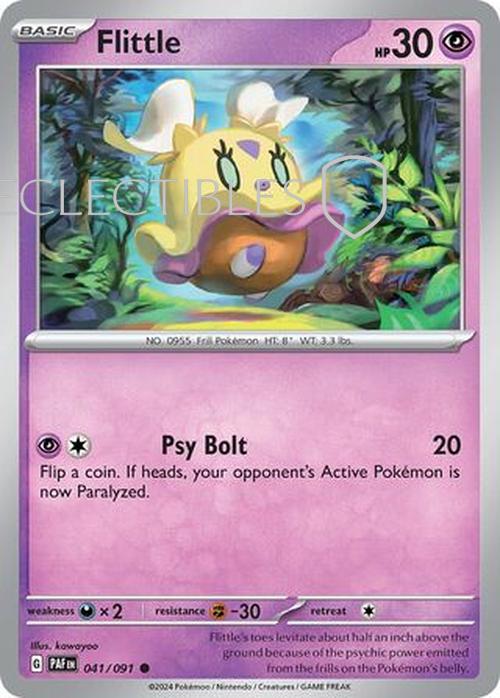 Pokemon Paldean Fates 041/91 Flittle  Reverse Holo