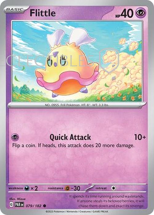 Pokemon Paradox Rift 079/182 Flittle  Reverse Holo