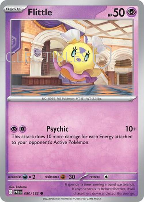 Pokemon Paradox Rift 080/182 Flittle  Reverse Holo