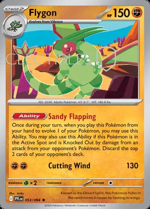 Pokemon Phantasmal Flames 053/094 Flygon  Reverse Holo
