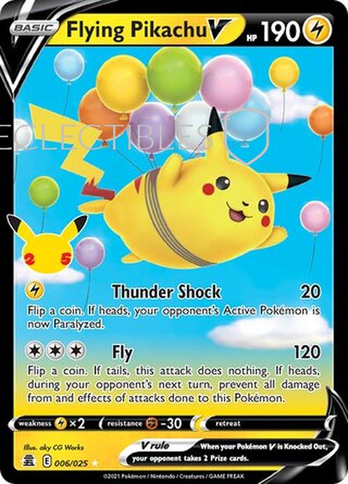 Pokemon Celebrations 006/25 Flying Pikachu V