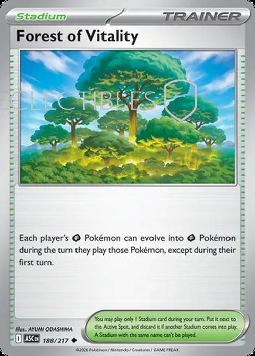Pokemon Ascended Heroes 188/217 Forest of Vitality  Reverse Holo