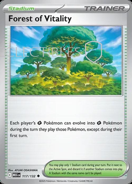 Pokemon Mega Evolutions 117/132 Forest of Vitality  Reverse Holo