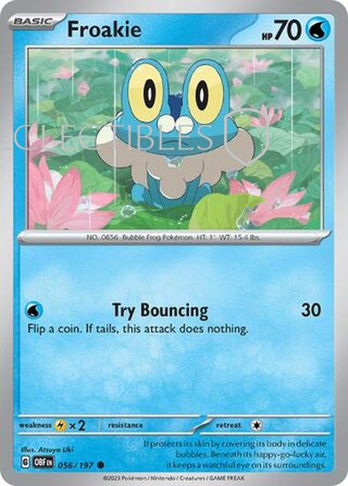 Pokemon Obsidian Flame 056/197 Froakie  Reverse Holo