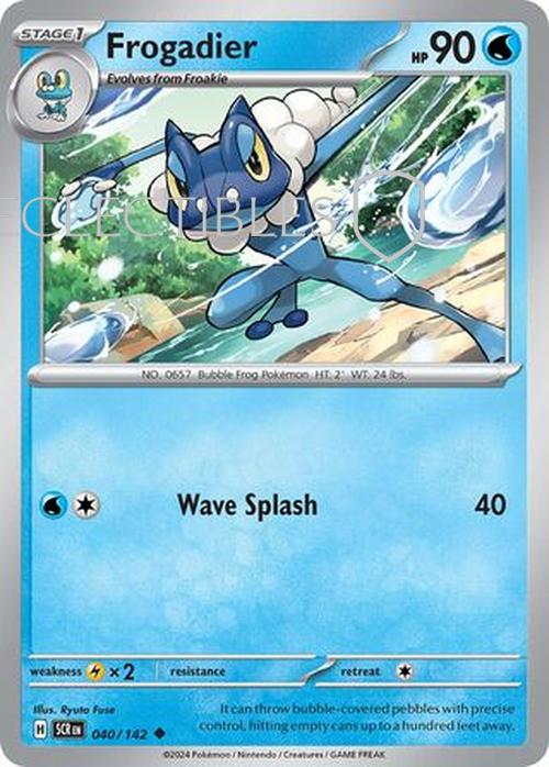 Pokemon Stellar Crown 040/142 Frogadier  Reverse Holo