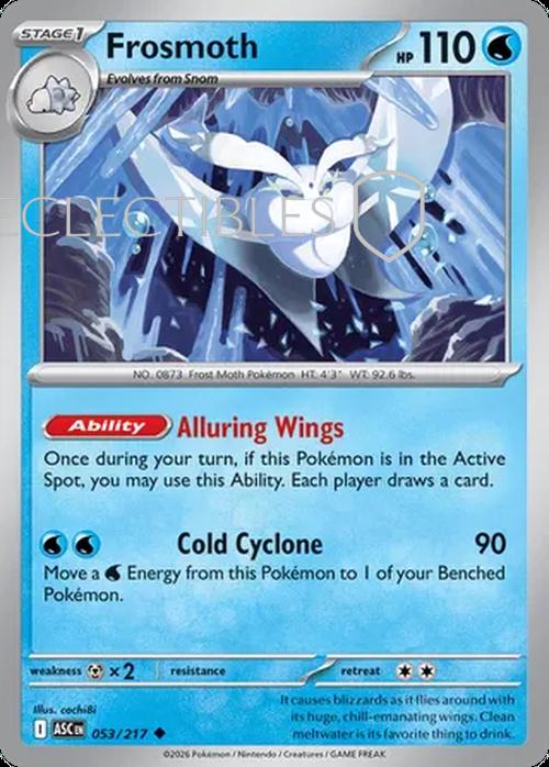 Pokemon Ascended Heroes 053/217 Frosmoth  Reverse Holo