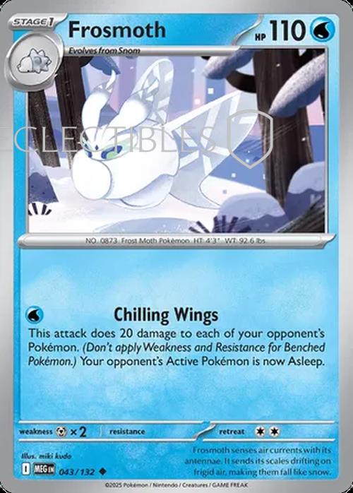 Pokemon Mega Evolutions 043/132 Frosmoth  Reverse Holo