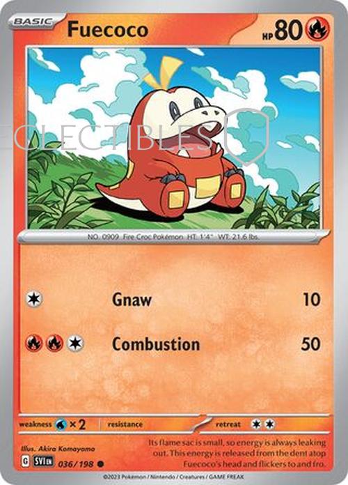 Pokemon Scarlet & Violet 036/198 Fuecoco Holo