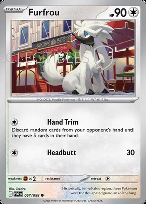 Pokemon Perfect Order 067/88 Furfrou  Reverse Holo
