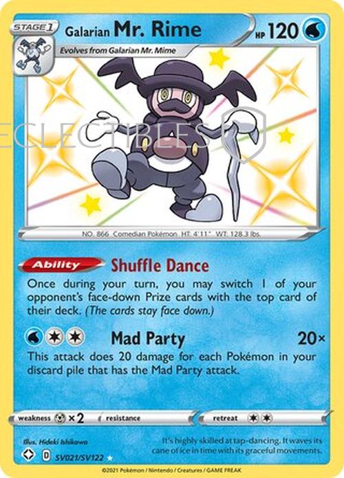 Pokemon Shining Fates SV 021/122 Galarian Mr Rime