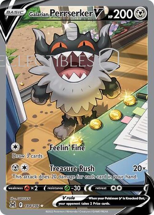 Pokemon Lost Origin 184/196 Galarian Perrserker V