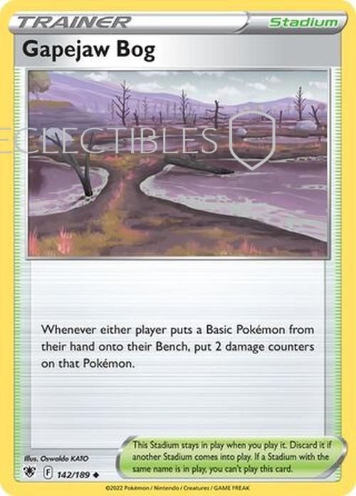 Pokemon Astral Radiance 142/189 Gapejaw Bog  Reverse Holo