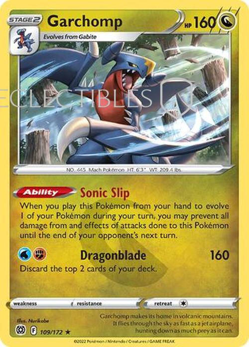 Pokemon Brilliant Stars 109/172 Garchomp Holo