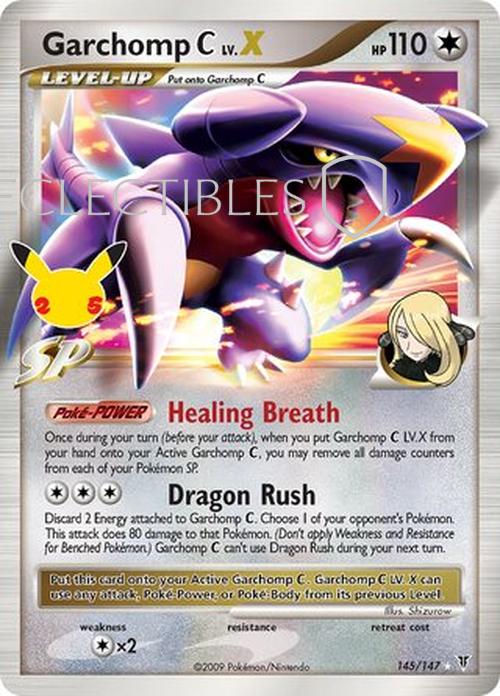 Pokemon Celebrations 145/147 Garchomp C LV.X