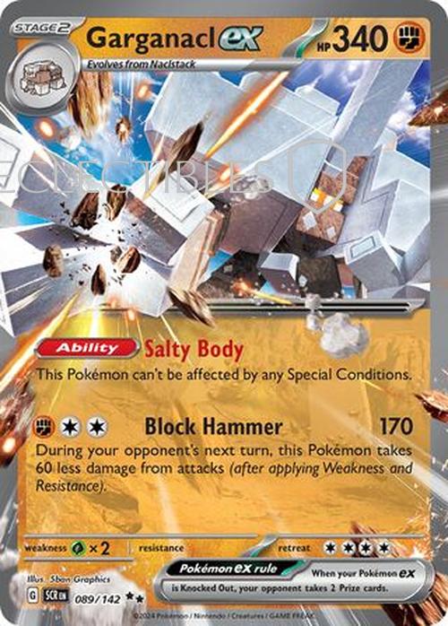 Pokemon Stellar Crown 089/142 Garganacl ex