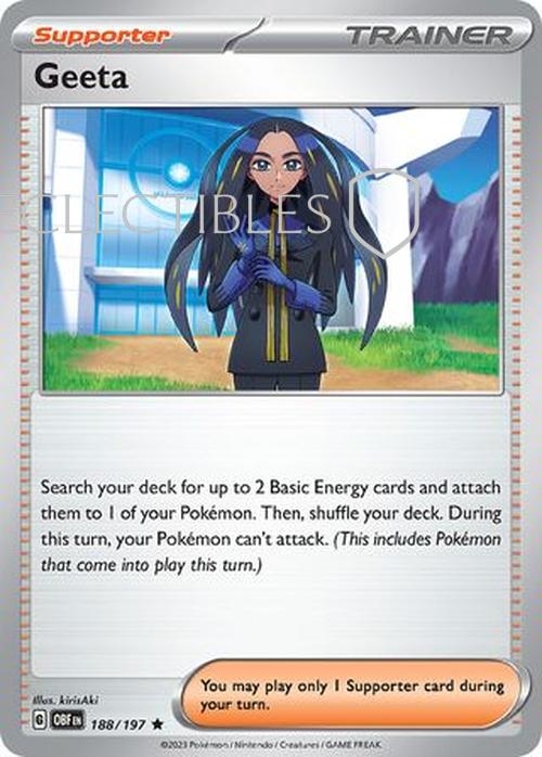 Pokemon Obsidian Flame 188/197 Geeta Holo