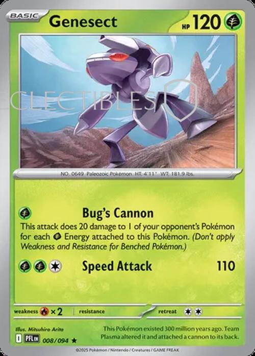 Pokemon Phantasmal Flames 008/094 Genesect Holo