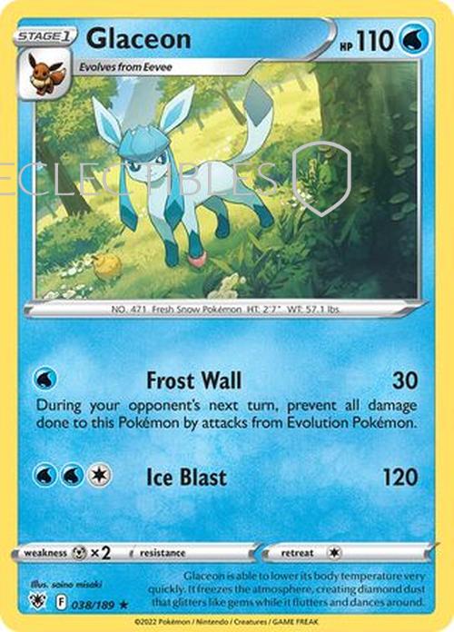 Pokemon Astral Radiance 038/189 Glaceon  Reverse Holo