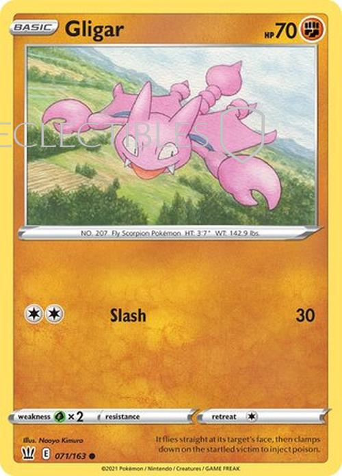 Pokemon Battle Styles 071/163 Gligar  Reverse Holo