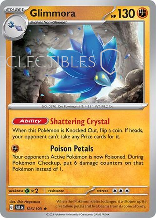 Pokemon Paldea Evolved  126/193 Glimmora  Reverse Holo