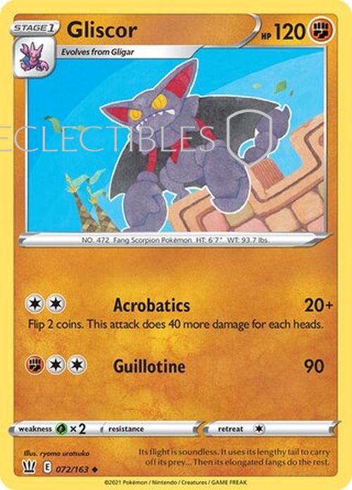 Pokemon Battle Styles 072/163 Gliscor  Reverse Holo