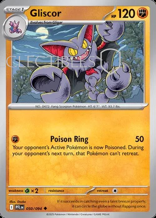 Pokemon Phantasmal Flames 050/094 Gliscor  Reverse Holo