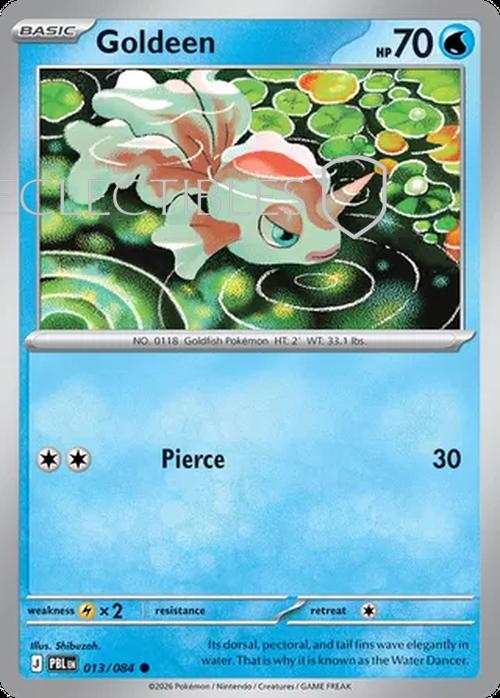 Pokemon pitch black 013/84 Goldeen  Reverse Holo