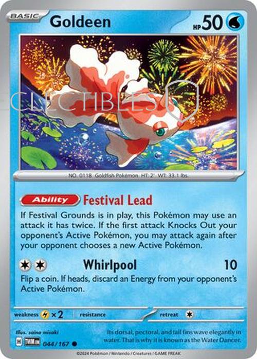 Pokemon Twilight Masquerade 044/167 Goldeen  Reverse Holo