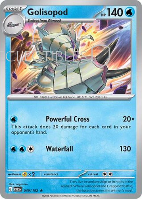 Pokemon Paradox Rift 049/182 Golisopod Holo