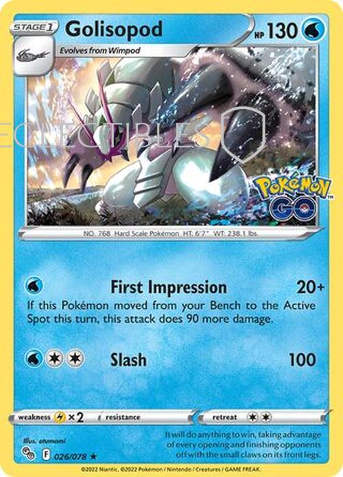 Pokemon Go 026/078 Golisopod Holo