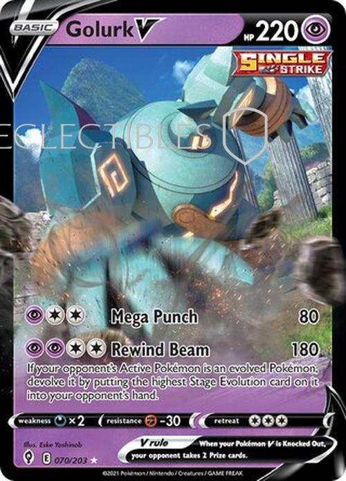 Pokemon Evolving Skies 070/203 Golurk V