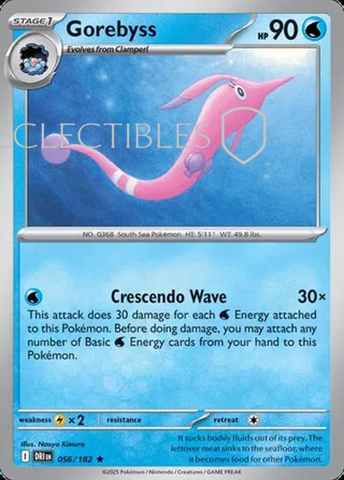 Pokemon Destined Rivals 056/182 Gorebyss  Reverse Holo