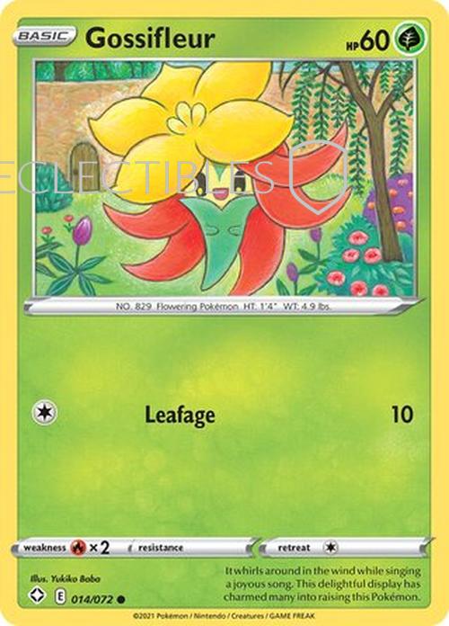 Pokemon Shining Fates 014/072 Gossifleur  Reverse Holo