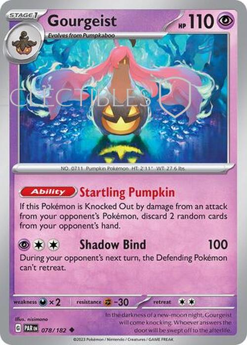 Pokemon Paradox Rift 078/182 Gourgeist  Reverse Holo