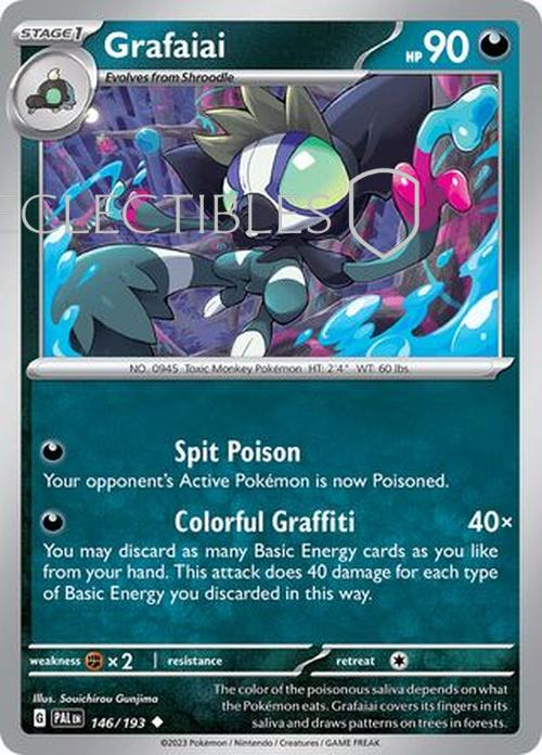 Pokemon Paldea Evolved  146/193 Grafaiai  Reverse Holo