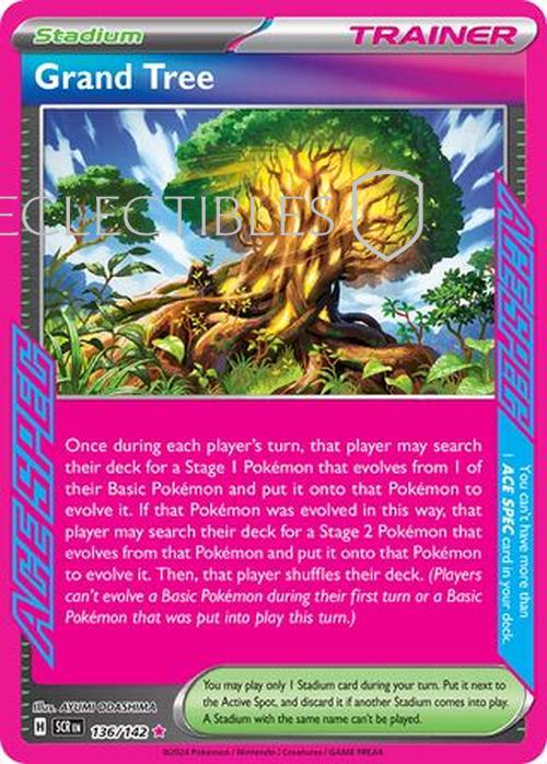Pokemon Stellar Crown 136/142 Grand Tree