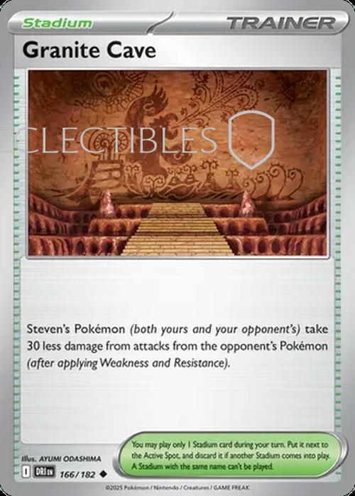 Pokemon Destined Rivals 166/182 Granite Cave  Reverse Holo