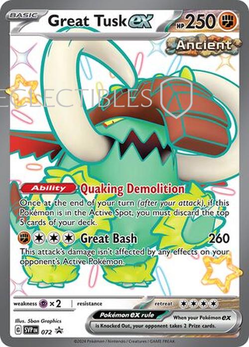 Pokemon SV Black Star Promos SV 072 Great Tusk ex