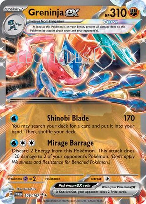 Pokemon Twilight Masquerade 106/167 Greninja ex