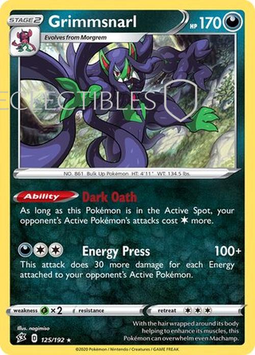 Pokemon Rebel Clash 125/192 Grimmsnarl Holo