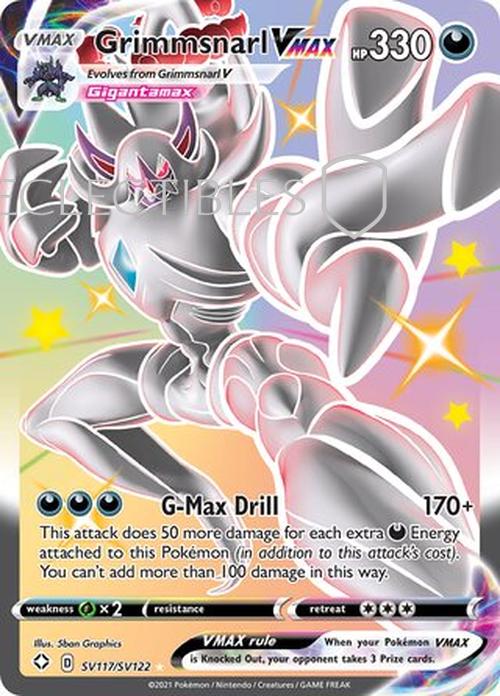 Pokemon Shining Fates SV 117/122 Grimmsnarl VMAX