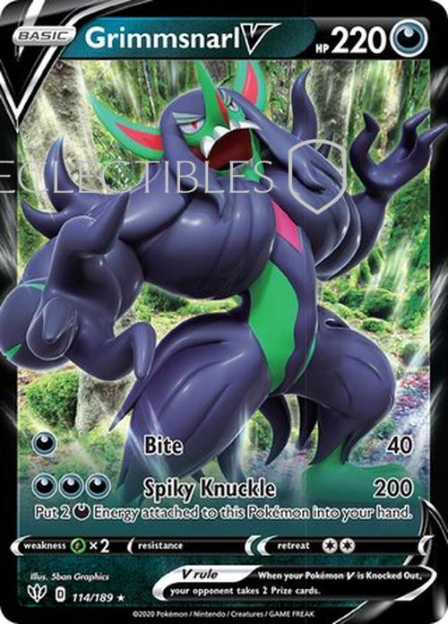 Pokemon Darkness Ablaze 114/189 Grimmsnarl V