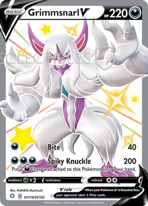 Pokemon Shining Fates SV 116/122 Grimmsnarl V